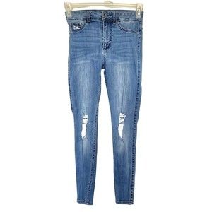 Blackheart Jegging Jeans Skinny Womens Size 3 Hot Topic Destroyed Distressed